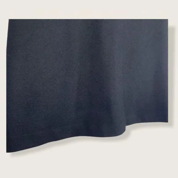 Vintage 90s J Crew Black Wool Blend A Line Skirt Medium Petite - Picture 3 of 12